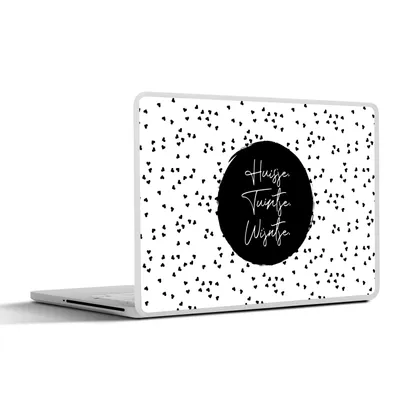 Produktbild von MuchoWow® Laptop Aufkleber Sticker Cover Zitate - Cottage. Garten. Wein. - Wein - Text 36.5x27.5 cm - Laptop-Sticker