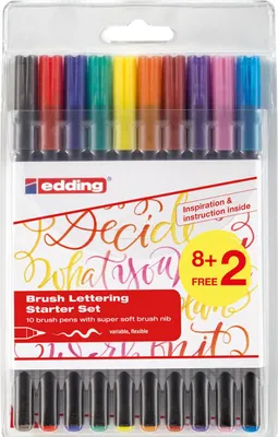 Produktbild von edding 8+2-tlg. Brushlettering Starterset 1340