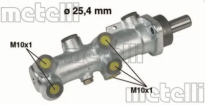 Obrázok produktu pre 1 hlavný brzdový valec METELLI 05-0239 pre CITROËN FIAT PEUGEOT