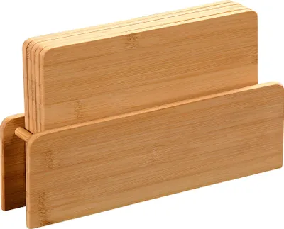 Produktbild von KESPER Brettchenständer mit 5 Brettchen Bambus 29x6x18cm