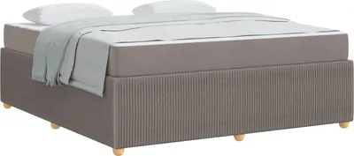 Obrázek produktu pro vidaXL Rám postele s matrací Taupe 180 x 200 cm látka