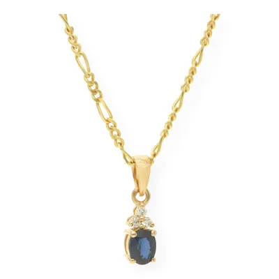 Produktbild von Kettenanhänger Gold 585 Brillanten Saphir JL10-02-0800 JuwelmaLux