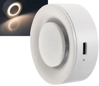 Produktbild von ChiliTec Nachtlicht mit Bewegungsmelder Akku aufladbar Nachtleuchte Stufenlicht Treppenlicht Sensor Magnethalterung warmweiß