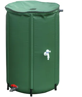 Immagine prodotto di Contenitore pieghevole per la raccolta dell'acqua piovana, da 250 litri, di colore verde