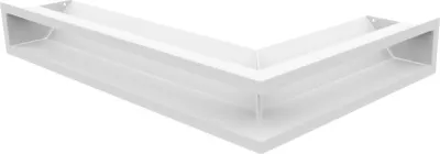Obrázok produktu pre Krbová mriežka KRATKI LUFT Biela 9x60x40 Ľavá Vetracia sada 3 ks