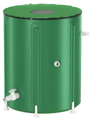 Obrázek produktu pro Izrielar 200L skládací nádrž na dešťovou vodu, zelená – nádrž na dešťovou vodu, sud na dešťovou vodu, vodní nádrž z PVC, zásobník na vodu do zahrady