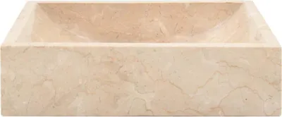 Produktbild von vidaXL Waschbecken 45x30x12 cm Marmor Hochglanz-Creme