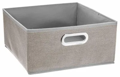 Obrázok produktu pre Textilný úložný box Box na oblečenie 31 x 15 cm sivý