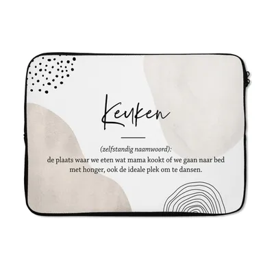 Produktbild von MuchoWow® Laptop Hülle 14 ZollKüche - Mutter - Zitate - Definition Küche - Sprichwörter Laptoptasche - Laptoptasche - Stoßsicher - Schutzhaube
