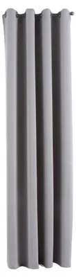 Zdjęcie produktu dla Zasłona nieprzezroczysta „New York” szara wys. x szer. 225 x 140 cm, opakowanie 1 szt. Zasłona termiczna Zasłona zaciemniająca Blackout Oczka Dźwiękochłonna Ochrona przed promieniowaniem UV Uchwyty do zasłon, 201920600