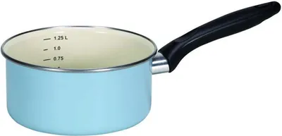 Produktbild von Karl Krüger 31916PAB, 1,25 l, Rund, Blau, Emaille, Schwarz, Emaille