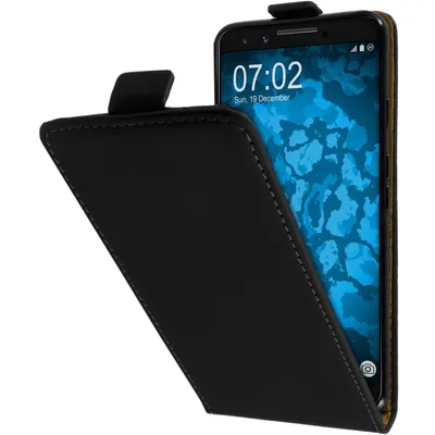Produktbild von PhoneNatic Kunst-Lederhülle kompatibel mit Google Pixel 3 - Flip-Case schwarz Cover