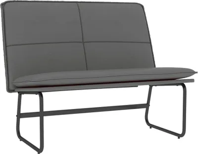 Produktbild von Sitzbank Grau 100x75x76 cm Kunstleder