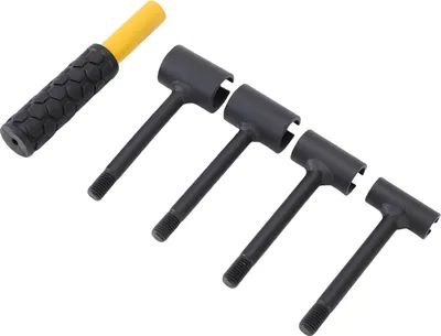 Image de Door Hinge Adjustment Tool 4 in 1 Set Heavy Duty Crevice Adjusting Wrench User Friendly for Residential Commercial Yellow