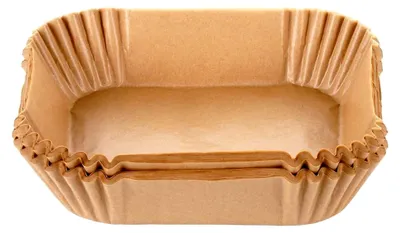 Produktbild von Fettfreie Papiereinsätze für Heißluftfritteusen 23 cm x 50 - Einweg Backpapier - Antihaft-Einsätze - Hitzebeständiges Zubehör für Heißluftfritteusen (Quadratische Papiere, 19x19 cm x 100)