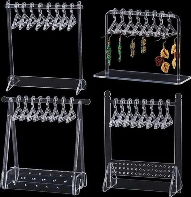 Produktbild von Famanu Ohrbaum - Acryl Ohrstecker Displays - Schmuckständer Organizer - 4 verschiedene Designs