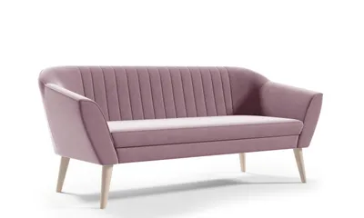Produktbild von Sofello Wohnzimmerset 3 Sitzer 2 Sitzer Sofa + Sessel Couchgarnitur 321 Samt Rosa