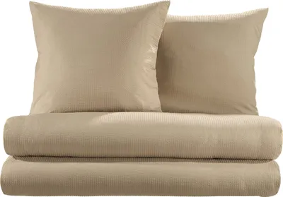 Produktbild von Erwin Müller Bettwäsche Sparpaket Wertingen" 4-teilig taupe 2x 155x220 cm + 2x 80x80 cm"