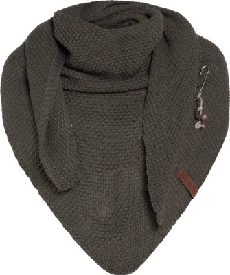 Produktbild von Knit Factory Coco Dreiecksschal - Taupe - 190x85 cm