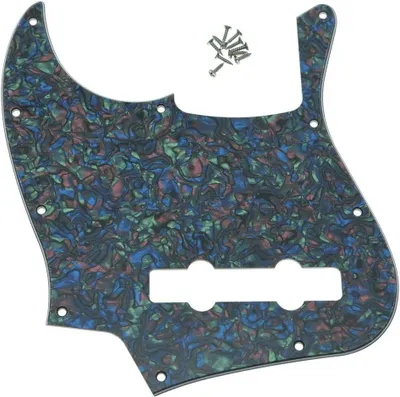Productafbeelding van Bas Slagplaat - Krasplaat Gitaar - Muziek Maken - 5 Snaars Stijl - 2.2mm Dik - Abalone Parel