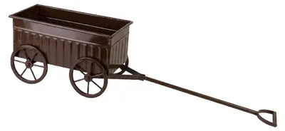 Produktbild von Dekorationswagen Metall Mondex ROGER 33x16x20 cm Schokoladenbraun 1 Stück