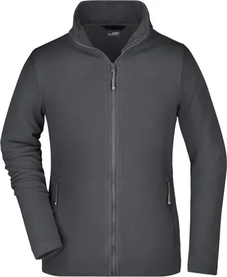 Produktbild von Klassische Fleece-Jacke mit Stehkragen carbon, Gr. M
