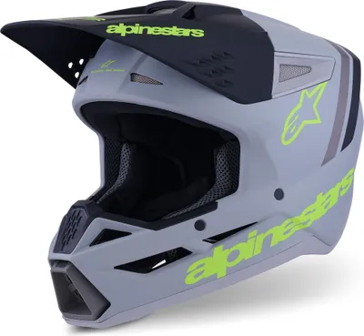 Obrázek produktu pro Helma Alpinestars SM3 Radium, barva: šedá/modrá/černá/žlutá, velikost: XS