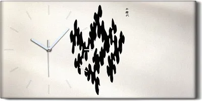 Produktbild von Dekor Leinwand Uhr Wandbilder Quarz 60x30 Malerei Asiatische Kunst Abstrakt - weiße Hände