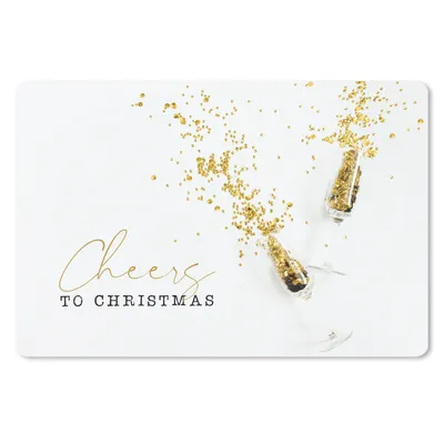 Produktbild von MuchoWow® Mauspad Mousepad Winter - Gold - Weiß 27x18 cm - Mousepads - Maus Mat - Pad - Mausunterlage - Büroartikel - Desk Matten