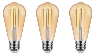 Produktbild von Asalite LED-Lampe ST64 E27 7W 650lm 2000K 220-240V 3 Stück