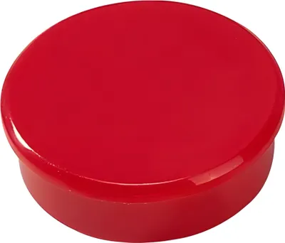 Zdjęcie produktu dla Dahle silny magnes samoprzylepny 38 mm czerwony, 2 sztuki w opakowaniu blistrowym