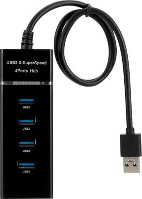 Produktbild von dodocool 4 portový USB 3.0 HUB datový rozbočovač USB rozšíření až na 5Gbps PC počítač notebook Windows & Mac, [délka kabelu: 28cm]