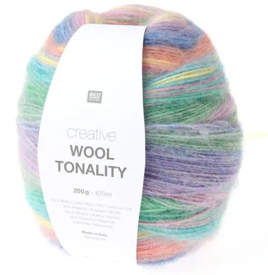 Wollgarn Tonality 200g 670m, Streifenverlauf
