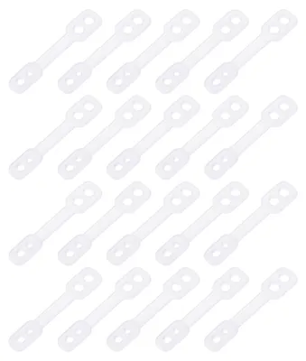 20er Set winddichte Kleiderbügel-Clips, transparent, 55 mm