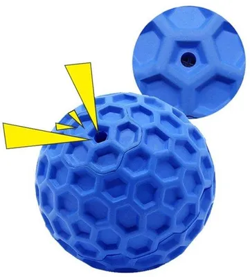 Produktbild von Unzerstörbarer Hundespielball aus Naturkautschuk 8cm