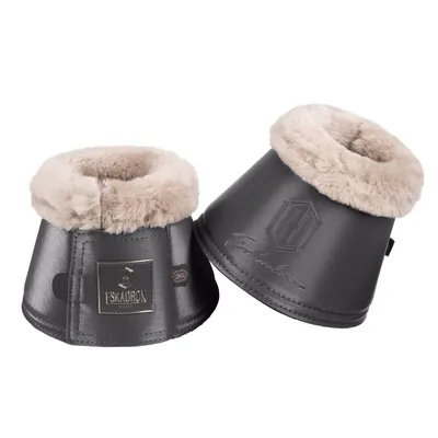 Produktbild von Eskadron HERITAGE Hufglocken " GLAMSLATE FAUXFUR " Sprungglocken, 1 Paar Größe - M Farbe - basaltgrey