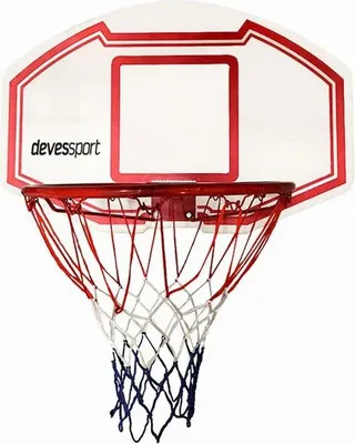 Produktbild von Devessport Wandmontierter Basketballkorb Rot  Rot One Size