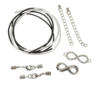 Produktbild von PRACHT Infinity Armbänder Set 2 Stück 1 cm breit 27 cm lang Schmuck Accessoire