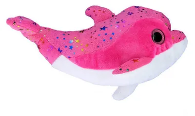 Obrázek produktu pro Delfín třpytivý 25cm plyšová hračka - plyšová hračka roztomilá plyšová hračka