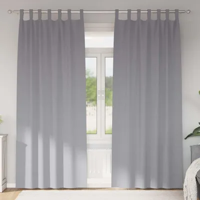 Image de Style élégant Rideaux occultants avec rideaux gris clair Polyester - Rideaux et voilages Hommie7216402 1parcel