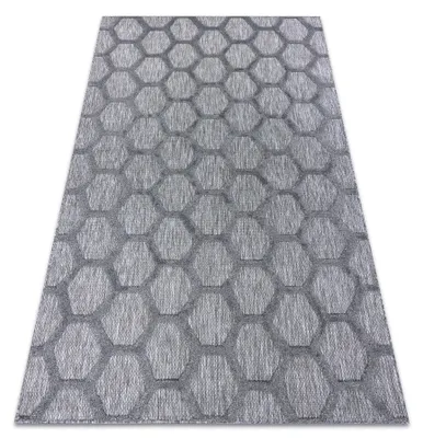 Produktbild von Teppich SANTO SISAL 58391 Bienenwabe Anthrazit Grau 180x270 cm