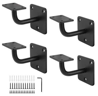 Image de Solidchoice - Supports de rambardage robustes pour fixation murale, lot de 4