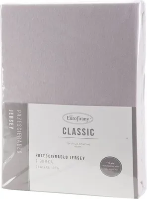 A packaged bedsheet with product information on the label.