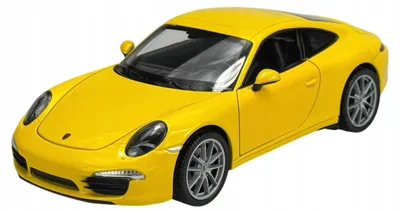 Produktbild von Welly Porsche 911 (991) Carrera S Metallmodell Gelb 1:24
