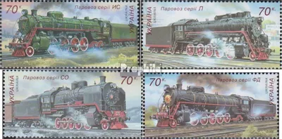 Produktbild von Briefmarken Ukraine 2006 Mi 808-811 (kompl.Ausg.) postfrisch Lokomotiven