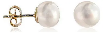 Produktbild von Luna-Pearls - 311.0325 - Ohrstecker - Süßwasser-Zuchtperle 6.5-7mm - 585 Gelbgold