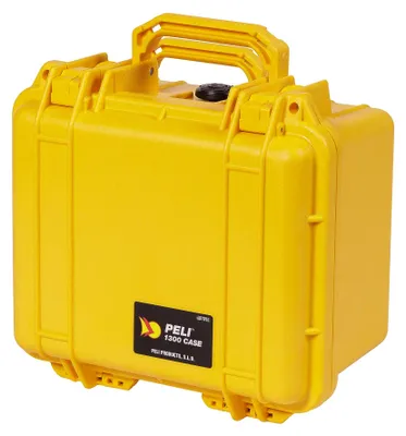 Produktbild von PELI 1300 Koffer mit Maximalem Schutz, IP67 Wasser- und Staubdicht, 6L Volumen, Ohne Schaum, Gelb