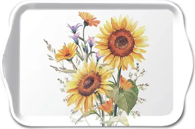 Produktbild von Tray Melamine – Tablett – 13 x 21 cm - Sunflowers – Sonnenblumen