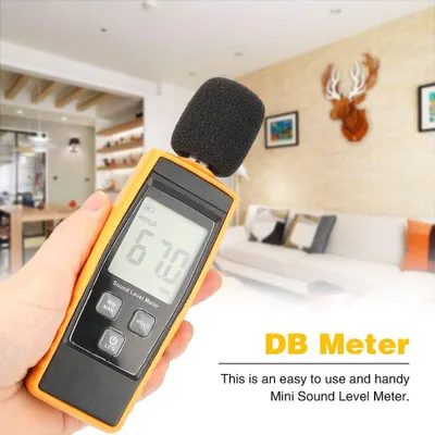 Obrázok produktu pre Merač hladiny hluku, digitálny merač hluku s LCD displejom a automatickým podsvietením