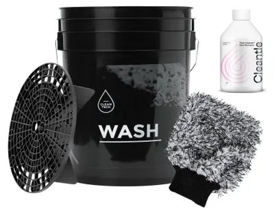 Produktbild von Wascheimer 20Lmit Schmutzsieb und Waschhandschuh und 1L Autoshampoo-Konzentrat